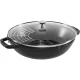Staub čuguna voks ar stikla vāku 30 cm, 4,19 l, melns