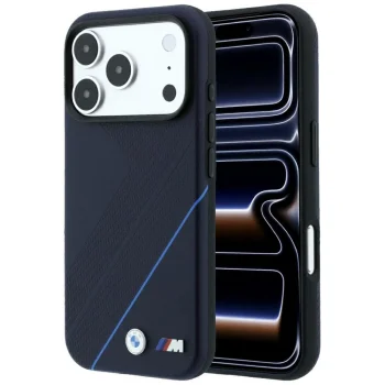 BMW M Tire Track Blue Line MagSafe vāciņš iPhone 17 / 18 Pro Max, Navy Blue