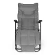Saliekams dārza sauļošanās krēsls 2in1 MultiGarden, pelēks