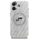 Karl Lagerfeld IML Glitter Karl & Choupette Heads MagSafe vāciņš iPhone 16, pelēks
