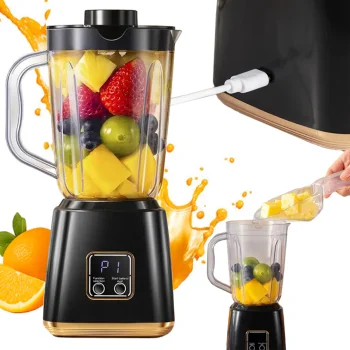 Pārnēsājams bezvadu blenderis HP-158, 600 ml, USB-C, melns