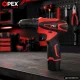 OPEX TOOLS OPX28032 bezoglīšu akumulatora urbjmašīna, 2x12V