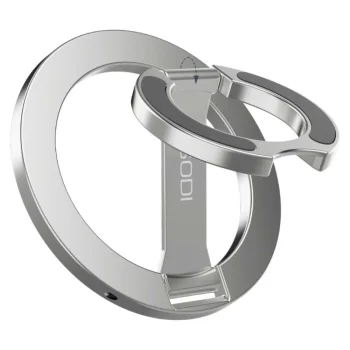 Divpusējs magnētiskais tālruņa gredzens-statīvs SODI ST04 ar MagSafe, sudraba