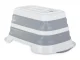 Silikona Saliekamā Bļoda ar Ūdens Noteku | Silicone Folding Bowl with Drain