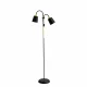 Grīdas lampa, 2x E27, melna