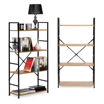 Modernhome CWJ6024112LG WILD OA koka plaukts, 4 plaukti, Loft stils