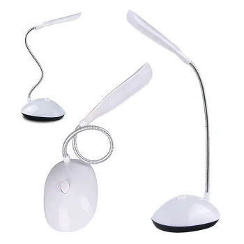 Galda lampa 4 LED, balta
