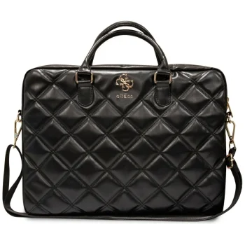 Guess Quilted 4G klēpjdatora soma 16", melna
