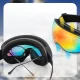 Bērnu slēpošanas brilles Rockbros SP284 ar dubulto lēcu un UV filtru, baltas
