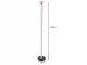 LED stāvlampa 100 cm, 3 gaismas toņi, regulējams spilgtums, melna