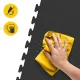 Aizsargpaklājs grīdai PUZZLE 4FIZJO 100 x 100 cm trenažieriem, pelēks