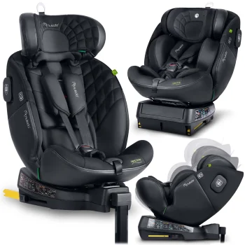 Nukido Aero Line Bērnu autosēdeklis 0-36 kg (40-150 cm) Isofix, Melns
