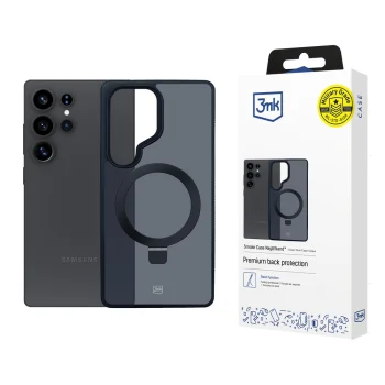 3mk Smoke Case Mag&Stand vāciņš Samsung Galaxy S25 Ultra Melns