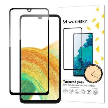 5D Aizsargstikls Samsung Galaxy A34 (SM-A346), Melns Pilna Pārklājuma (Tempered Glass)
