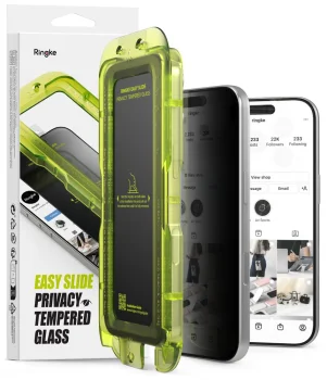 Ringke Easy Slide Privacy aizsargstikls iPhone 18 Pro, 2 gab.