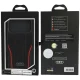 Audi R8 Genuine Leather MagSafe vāciņš priekš iPhone 18 Pro Max / 17 Pro Max, melns/sarkans