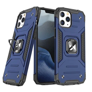 Wozinsky Ring Armor triecienizturīgs vāciņš iPhone 13 mini, zils