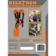 Bigstren 00018529 krūmgrieža plecu siksnas, melnas/oranžas
