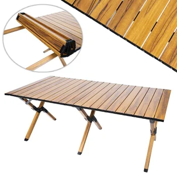 Alumīnija saliekamais piknika tūrisma galds, 120x60cm | Aluminium Picnic Folding Table