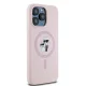 Karl Lagerfeld iPhone 15 Pro Max vāciņš Silicone Karl & Choupette Ring MagSafe, rozā