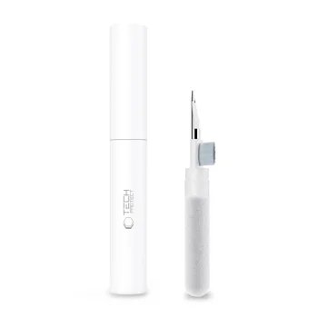 Austiņu tīrīšanas rīks 3-in-1 Tech-Protect CS02, balts