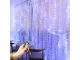 Iekštelpu gaismas aizkars 300 LED ar tālvadības pulti, vēsā baltā, 3x2.9m