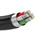 Ugreen USB - mini USB kabelis, 480 Mbps, 3 m, melns