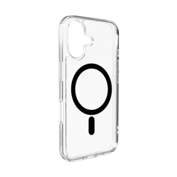 Puro Lite Mag vāciņš Apple iPhone 17 ar MagSafe atbalstu, caurspīdīgs ar melnu gredzenu