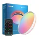 Viedais LED griestu gaismeklis Lepro T1, RGB+CCT, 1800 lm, IP44, balts