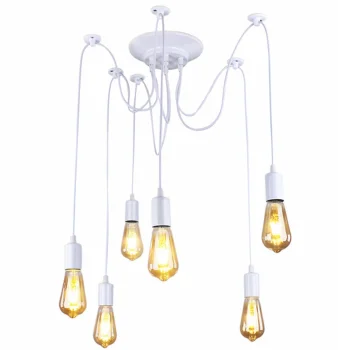 Griestu lampa ar 6 zariem, balta