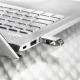 USB zibatmiņa Intenso cMobile Line 128 GB USB-A / USB-C 3.2 Gen 1 OTG, sudraba