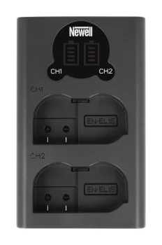 Newell DL-USB-C divkanālu lādētājs EN-EL15 akumulatoriem