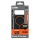 SBS D3O Core vāciņš iPhone 18 Pro Max / 17 Pro Max ar MagSafe, melns un oranžs