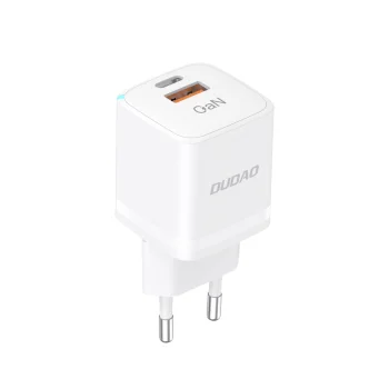 Dudao A13Pro GaN 33W tīkla lādētājs PPS USB-C / USB-A, balts