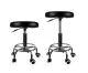 Regulējams Friziera Kosmetologa Skaistumkopšanas Meistara Krēsls Taburete, Melns | Hairdresser Chair Beauty Salon...