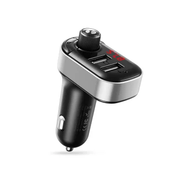 FM modulators XO BCC10 ar Bluetooth, MP3 un auto lādētāju 3,1A, melns