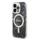 Guess Marble MagSafe komplekts iPhone 14 Pro: vāciņš un lādētājs, melns