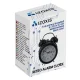 Izoxis 25473 retro stila modinātājpulkstenis ar LED apgaismojumu, melns