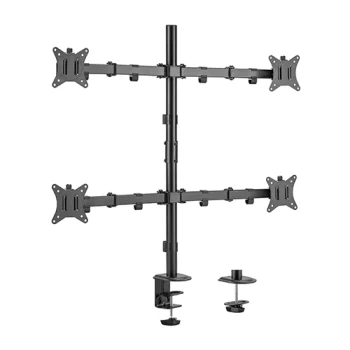 Hismart galda statīvs četriem monitoriem 17"-32" Melns