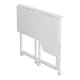 Maclean MC-1250 L/W saliekams L-veida galds, 100x65cm, balts
