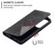 Huawei P50 Geometric Pattern Leather Stand Case Cover - Black | Vāks Maciņš Maks Grāmatiņa Apvalks
