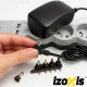 Izoxis universālais barošanas bloks 30W ar 6 uzgaļiem, USB, 3-12V