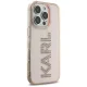 Karl Lagerfeld IML Rhinestones Logo vāciņš iPhone 16 Pro, Rozā
