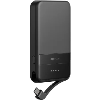 EcoFlow RAPID magnētiskais ārējais akumulators, 5000 mAh, 30W, melns