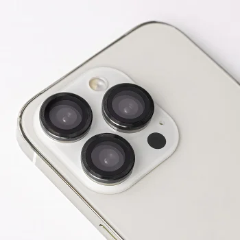 Kameras aizsargstiklu komplekts TFO iPhone 17 Air, melns rāmis, 2 gab.
