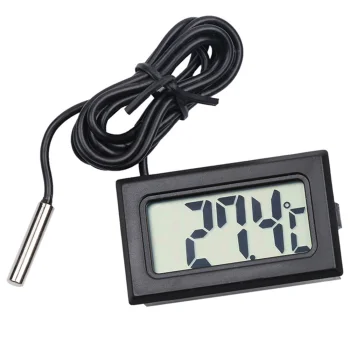 Digitālais paneļa termometrs ar zondi un LCD displeju, -50°C līdz 110°C