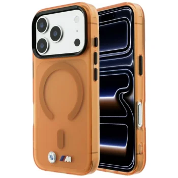 BMW M IML Frosted MagSafe vāciņš iPhone 17 Pro Max / 18 Pro Max, oranžs