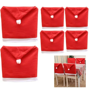 Ziemassvētku krēsla pārvalks 6gab | Christmas chair cover 6pcs