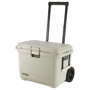 Coleman Pro 55QT aukstuma kaste ar riteņiem, 52 l, Balta