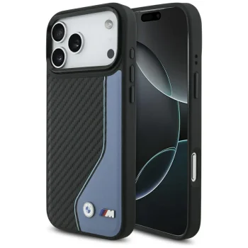 BMW M Carbon Logo MagSafe vāciņš priekš iPhone 17 Pro Max, zils